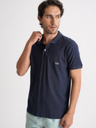 Polo de piqué de corte estándar de Mr. Blue