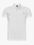 Polo de piquet blanco de corte estándar de Mr. Blue