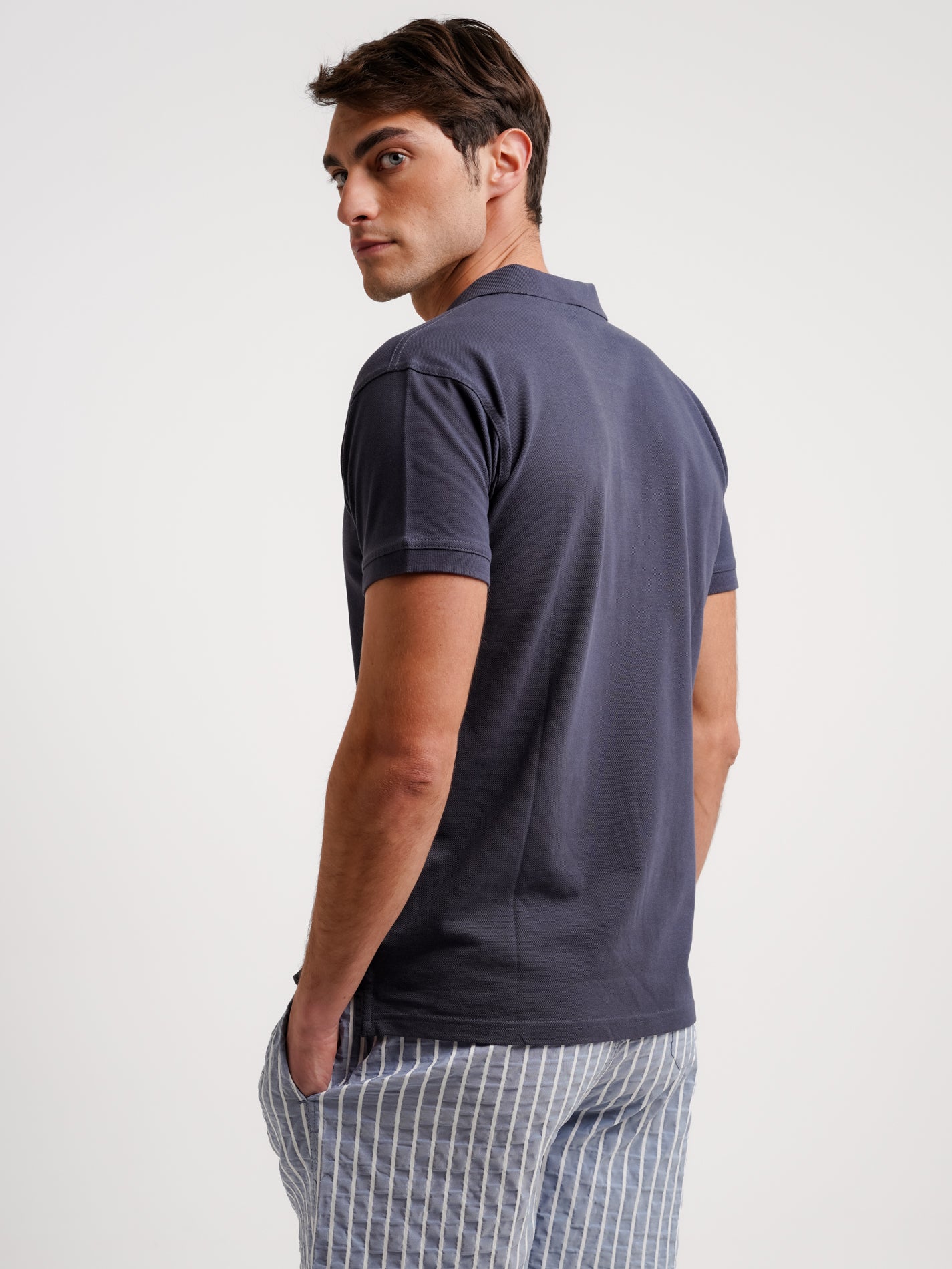 Mr. Blue Regular Fit Piquet Polo Shirt