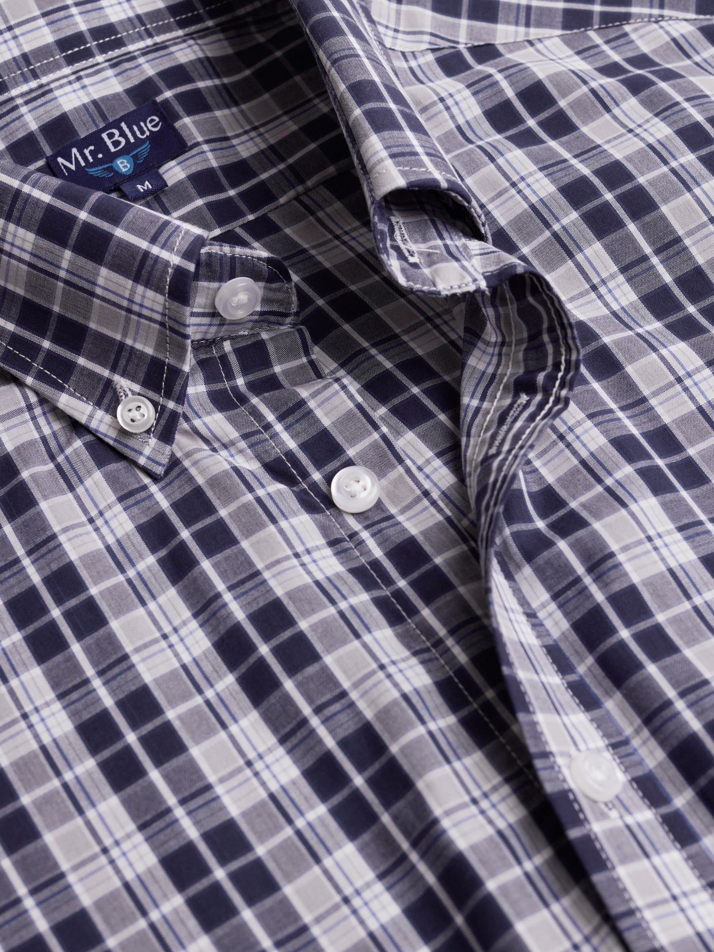 Camisa Popelina Regular Fit Azul Mr. Blue