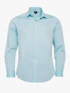 Camisa slim fit azul dobby Mr. Blue