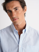 Regular Fit Blue Poplin Shirt Mr. Blue