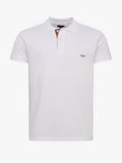 Polo de piquet blanco de corte estándar de Mr. Blue