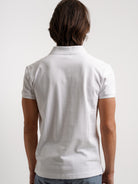 Polo de piquet blanco de corte estándar de Mr. Blue