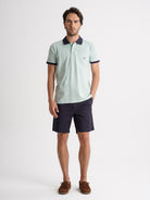 Polo de piqué de corte estándar de Mr. Blue