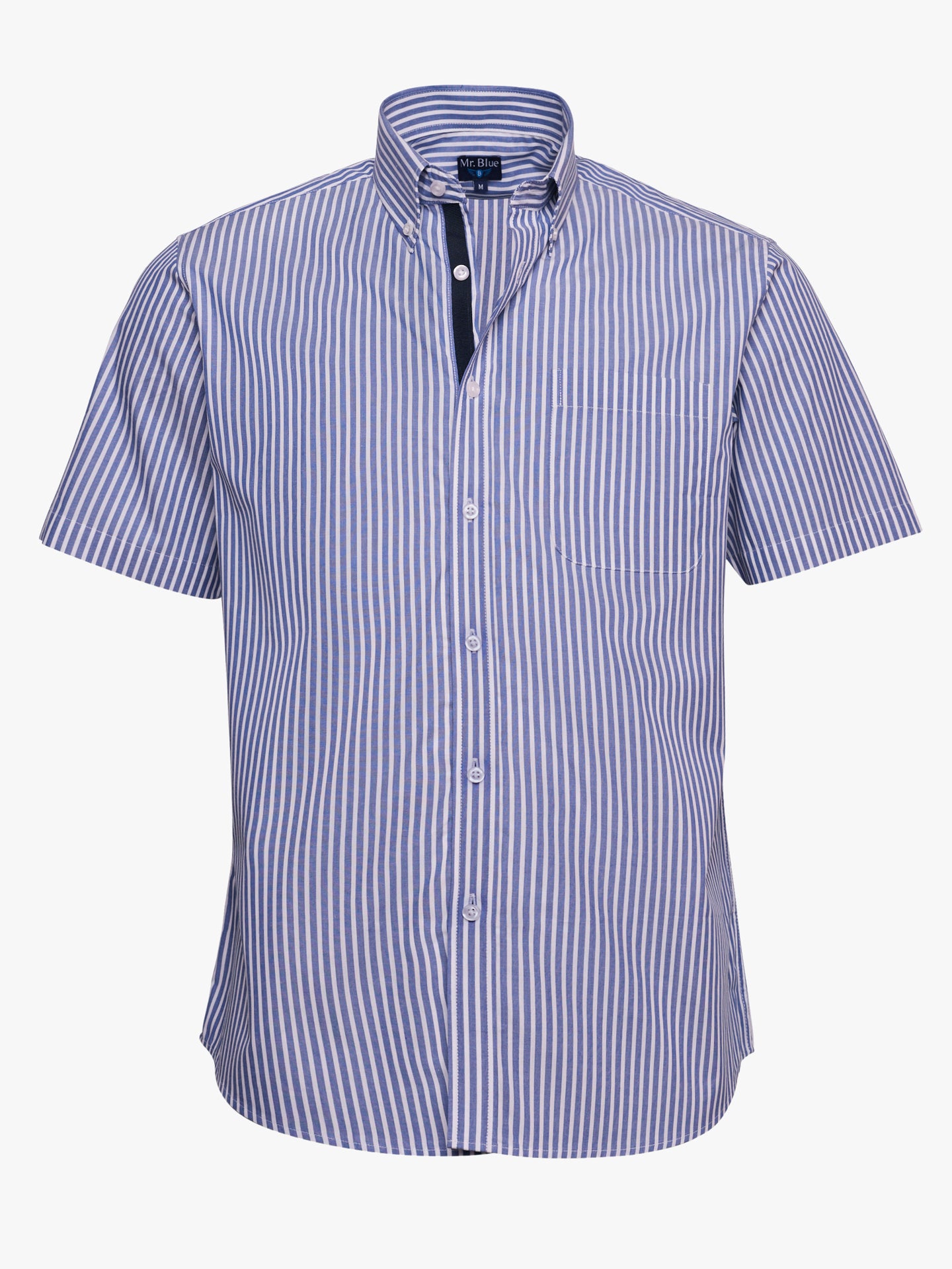Regular Fit Blue Poplin Shirt Mr. Blue