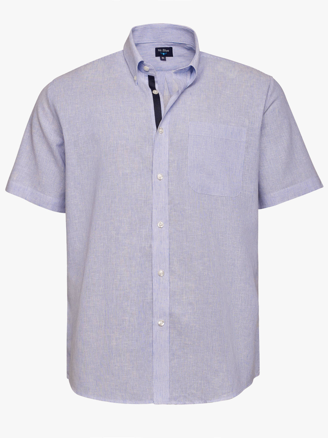 Regular Fit Blue Linen Shirt Mr. Blue