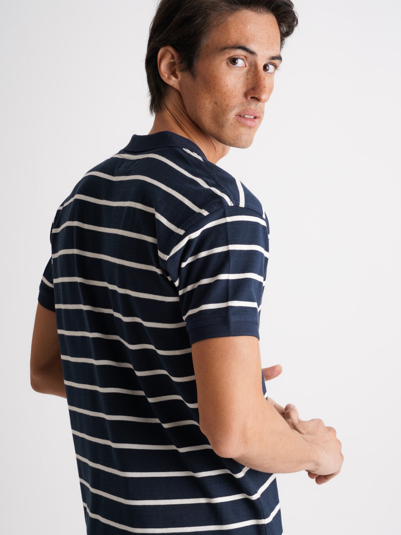 Polo de piqué de corte estándar de Mr. Blue