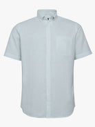 Mr. Blue Green Linen Regular Fit Shirt