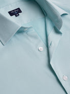 Camisa slim fit azul dobby Mr. Blue