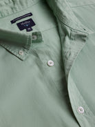 Regular Fit Green Poplin Shirt Mr. Blue
