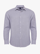Camisa de lino azul slim fit Mr. Blue