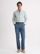 Camisa Oxford Corte Regular Mr. Blue Verde
