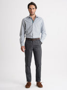 Camisa slim fit azul dobby Mr. Blue