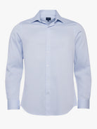 Camisa slim fit azul dobby Mr. Blue