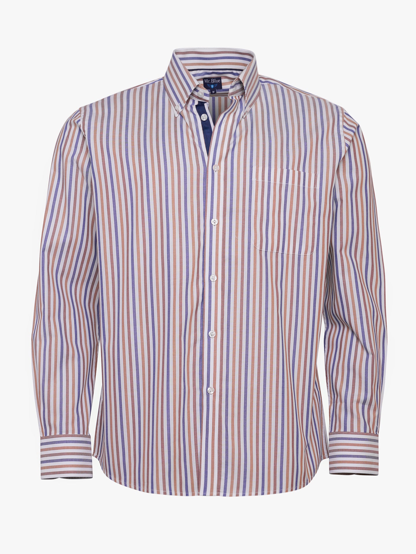 Camisa Oxford de corte estándar de Mr. Blue en marrón