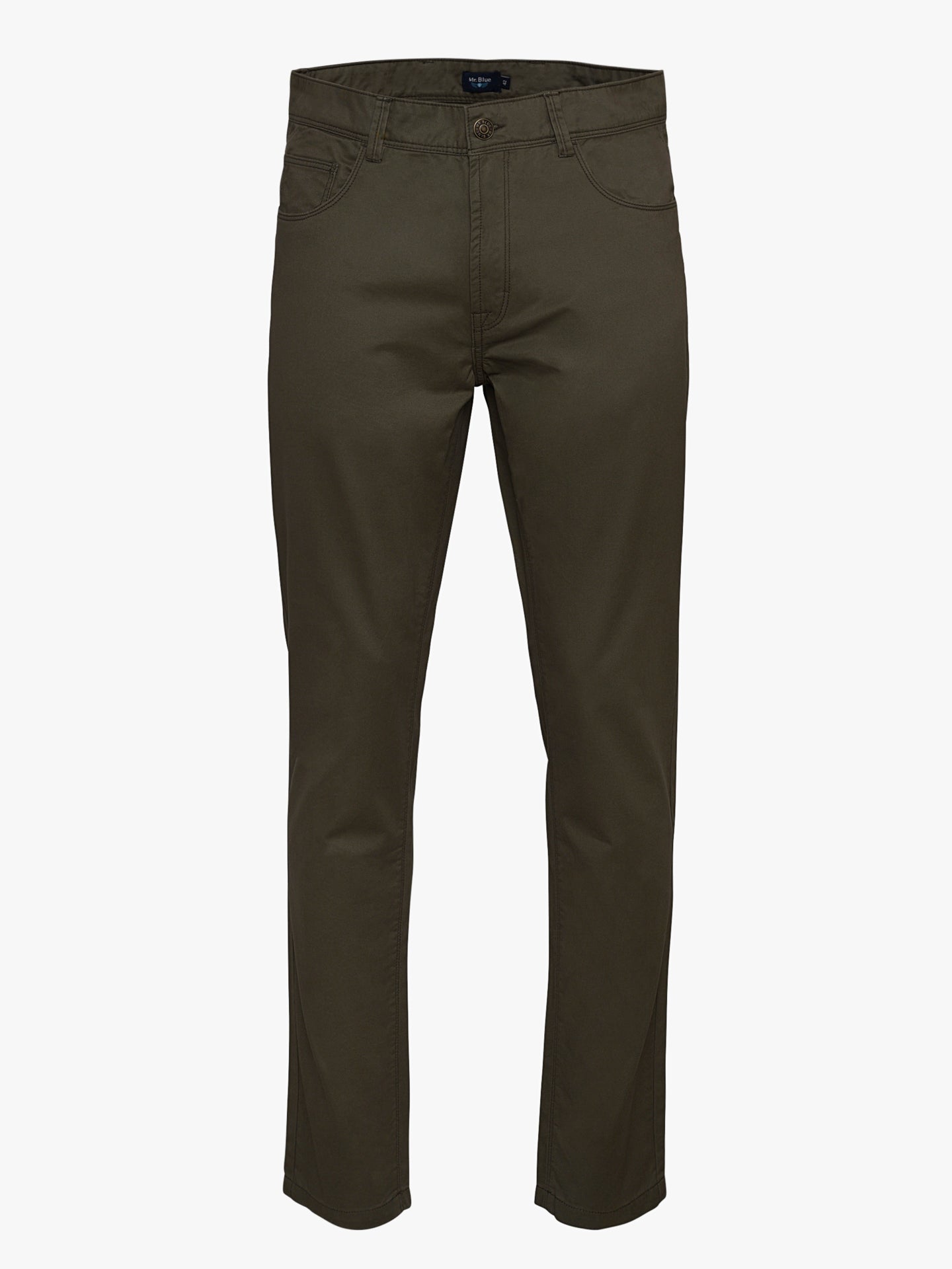 Mr. Blue Slim Fit Twill Green Chinos