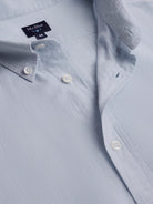 Camisa Regular Fit Lino Azul Mr. Blue