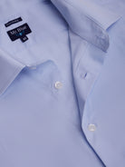Camisa De Popelina Azul De Corte Clásico Mr. Blue