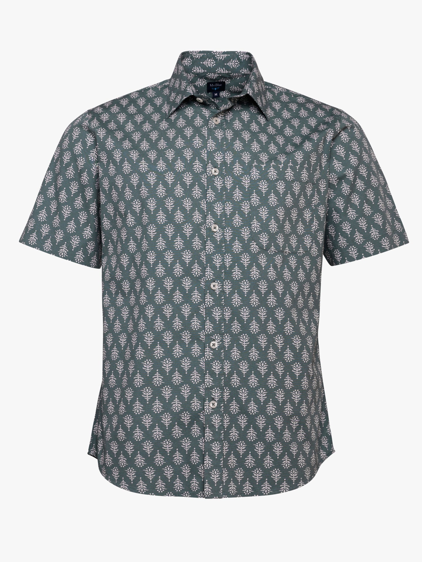Camisa Regular Fit Popelina Verde Mr. Blue