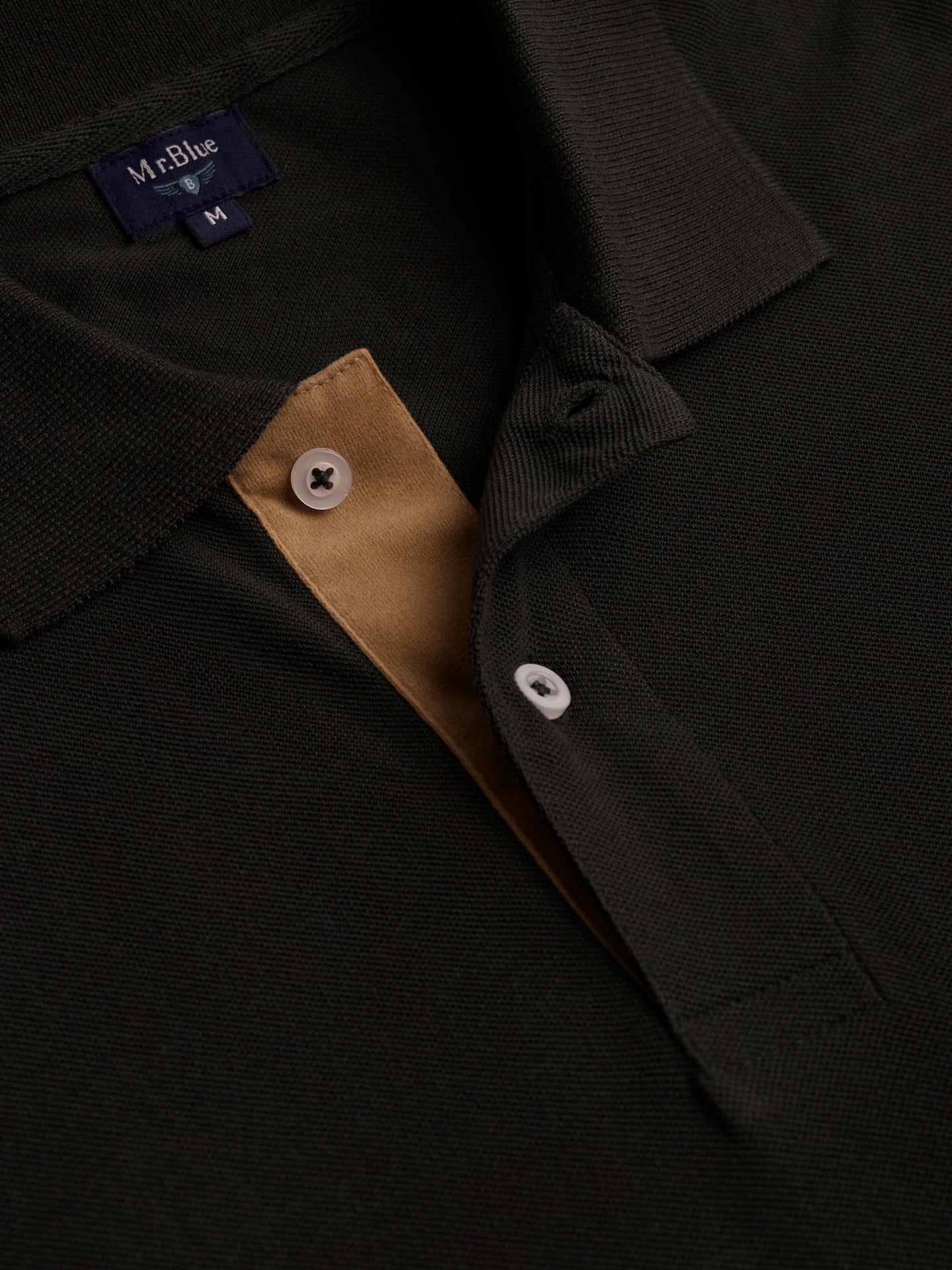 Polo gris de piquet de corte estándar de Mr. Blue