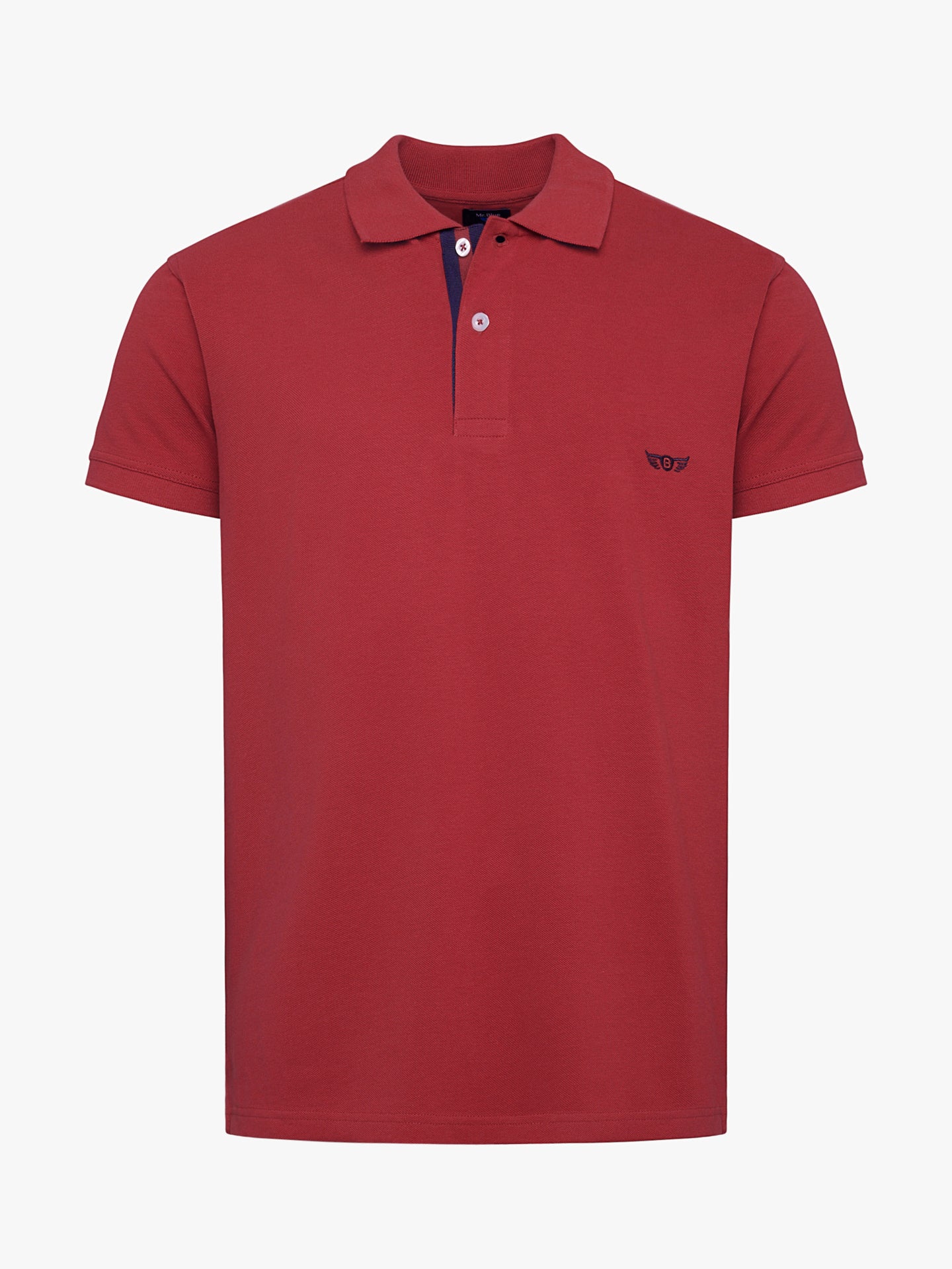 Polo de piquet rojo de corte estándar de Mr. Blue