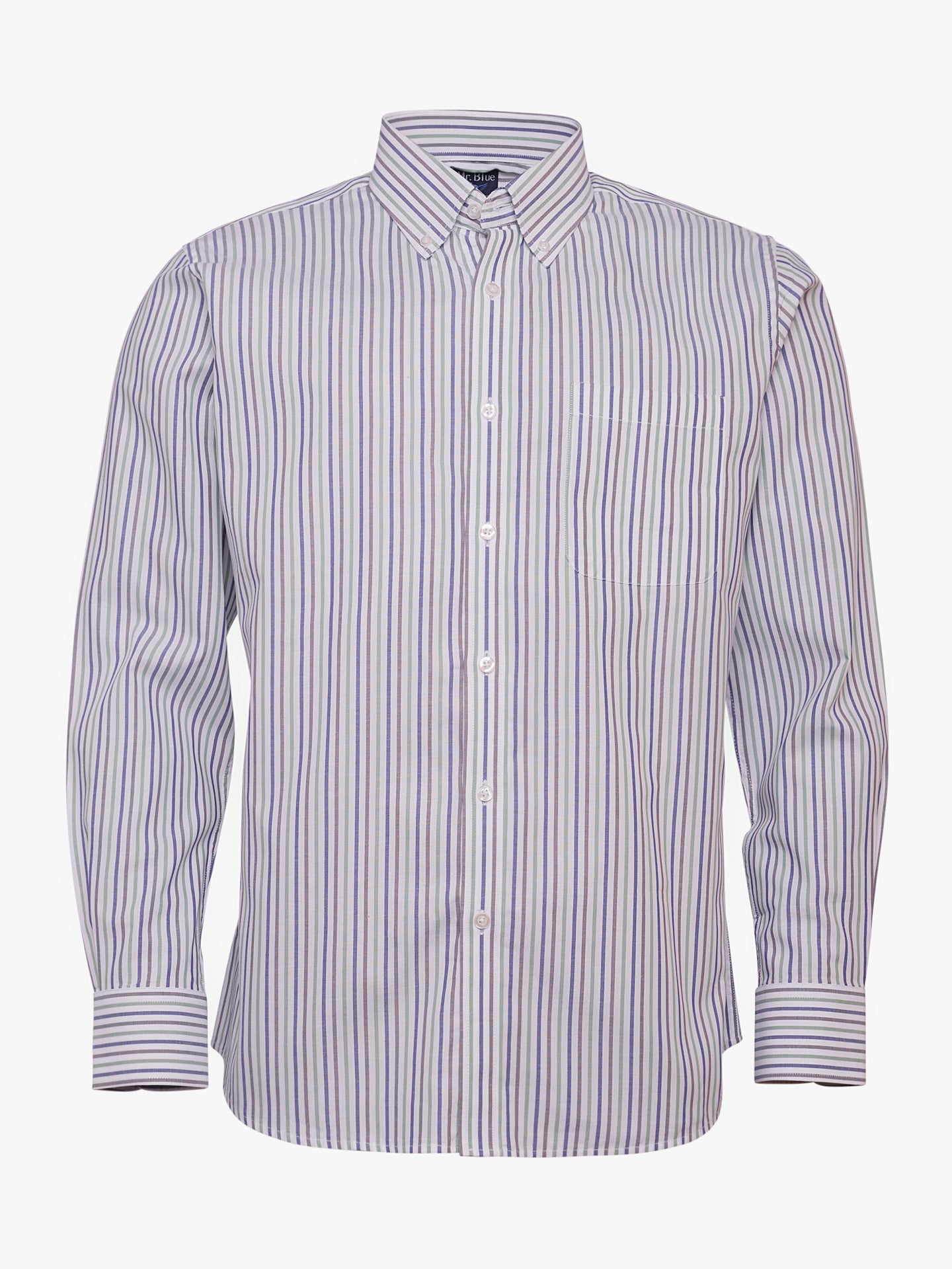 Camisa Oxford Corte Regular Mr. Blue Verde