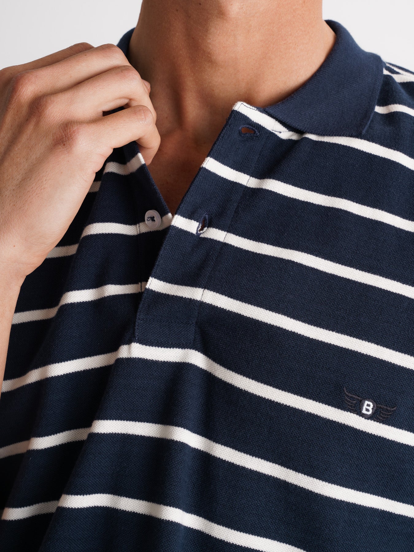 Polo de piqué de corte estándar de Mr. Blue