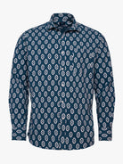 Camisa Regular Fit Lino Azul Mr. Blue