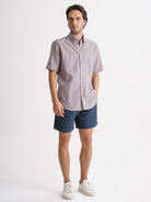 Camisa Regular Fit Lino Azul Mr. Blue