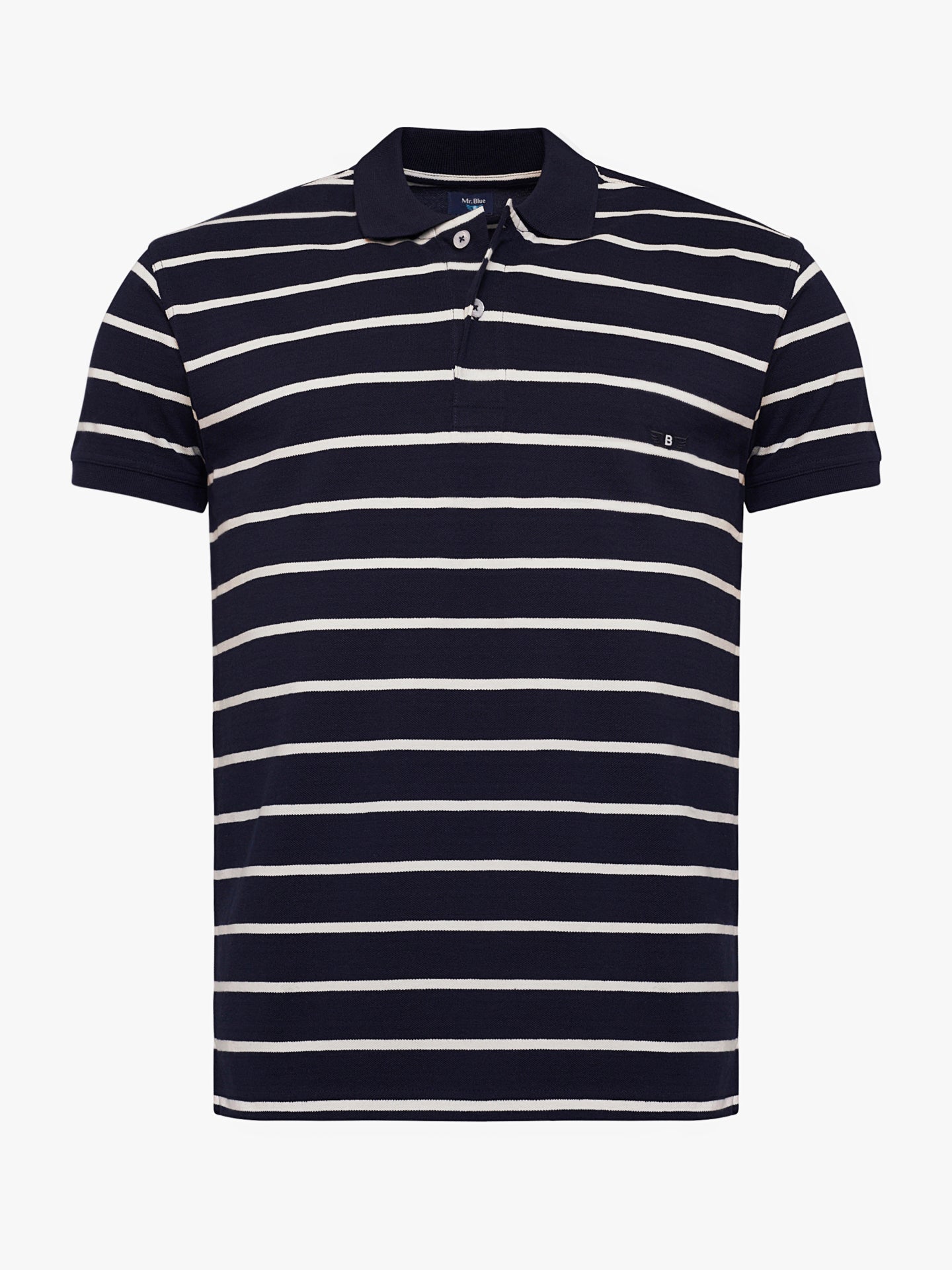 Polo de piqué de corte estándar de Mr. Blue