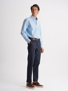 Camisa azul Oxford de corte estándar de Mr. Blue